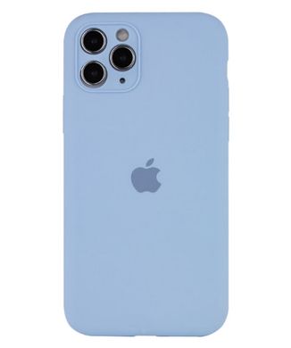 Чохол Silicone Case Full Camera Protective (AA) для Apple iPhone 12 Pro (Блакитний / Lilac Blue) фото