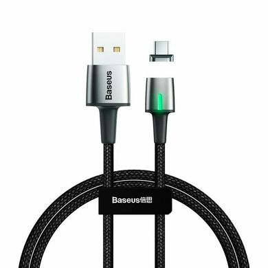 USB Cable Baseus Zinc Fabric Magnetic Type-C (CATXC-A01) Black 1m фото
