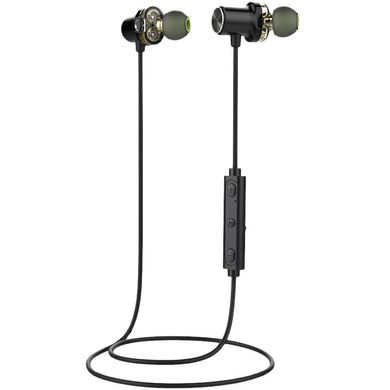 Навушники бездротові вакуумні Awei X650BL Sport Bluetooth з мікрофоном чорні Black фото