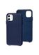 Чохол шкіряний ARM Leather Case для iPhone 11 синій Midnight Blue