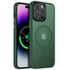 TPU+PC чехол Metal Buttons with MagSafe Colorful для Apple iPhone 14 Pro Max зеленый Green