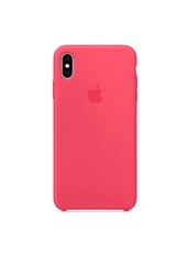 Чохол силіконовий soft-touch Apple Silicone case для iPhone Xs Max червоний Hibiscus фото
