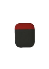 Силіконовий чохол для Airpods 1/2 сірий + червоний ARM тонкий Lavender Gray + Red фото