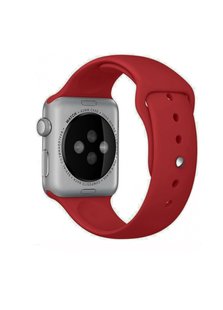 Ремешок Sport Band для Apple Watch 42/44mm силиконовый красный спортивный size(s) ARM Series 5 4 3 2 1 Chinese Red фото