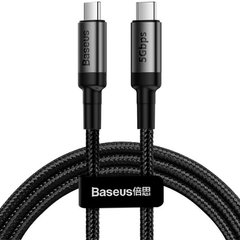 Кабель USB Type-C to USB Type-C Baseus (CATKLF-GG1) 1 метр чорний Black фото