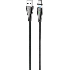 Кабель USB to USB Type-C Hoco U75 магнітний 1,2 метра чорний Black фото