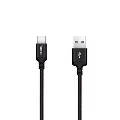 Кабель USB to USB Type-C Hoco X14 1 метр чорний Black фото