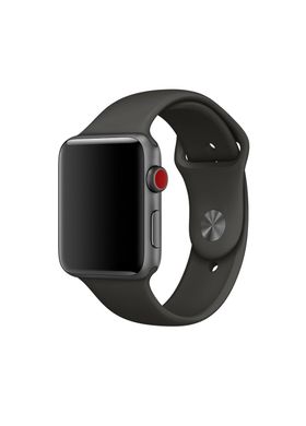 Ремешок Sport Band для Apple Watch 38/40mm силиконовый серый спортивный size(s) ARM Series 5 4 3 2 1 Charcoal Gray фото