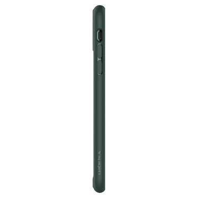 Чехол противоударный Spigen Original Ultra Hybrid для iPhone 11 Pro Max зеленый ТПУ+стекло Midnight Green фото