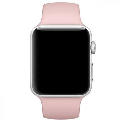 Ремінець Sport Band для Apple Watch 42 / 44mm силіконовий спортивний ARM Series 6 5 4 3 2 1 Pink Sand фото