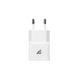 Мережевий зарядний пристрій Hoco UH202 Smart 2 порту USB швидка зарядка 2.1A СЗУ біле White, Білий