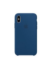 Чохол силіконовий soft-touch Apple Silicone case для iPhone X / Xs синій Blue Horizon фото