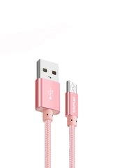 Кабель Micro-USB to USB Awei CL-10 0,3 метра Pink фото