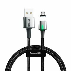 Кабель Micro-USB to USB Baseus (CAMXC-A01) магнітний 1 метр чорний Black фото