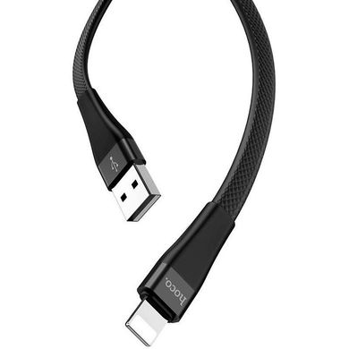 Кабель Lightning to USB Hoco S4 1 метр черный Black фото