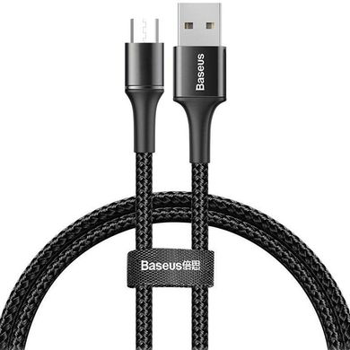 Кабель Micro-USB to USB Baseus (CAMGH-C01) 1 метр чорний Black фото