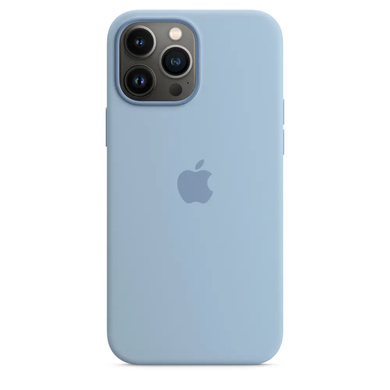 Чохол Silicone Case with Magsafe для iPhone 13 Pro Blue Fog AAA фото