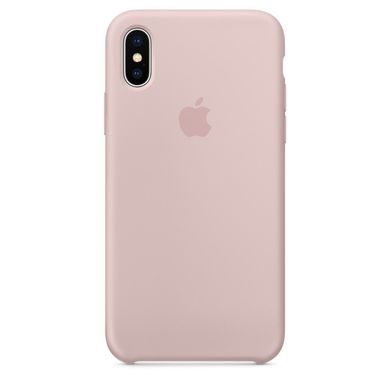 Чохол силіконовий soft-touch ARM Silicone case для iPhone X / Xs рожевий Pink Sand фото