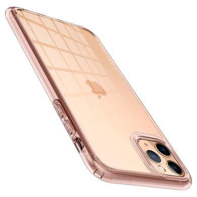Чохол протиударний Spigen Original Ultra Hybrid для iPhone 11 Pro Max рожевий ТПУ + скло Rose Crystal Clear фото