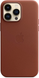 Чехол Leather Case with Magsafe для Apple iPhone 14 Pro Umber AAA