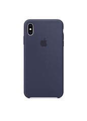 Чохол силіконовий soft-touch Apple Silicone case для iPhone Xs Max синій Midnight Blue фото