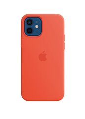 Чехол силиконовый soft-touch Apple Silicone case with MagSafe для iPhone 12/12 Pro оранжевый Electric Orange фото