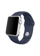 Ремешок Sport Band для Apple Watch 42/44mm силиконовый синий спортивный ARM Series 6 5 4 3 2 1 Midnight Blue фото