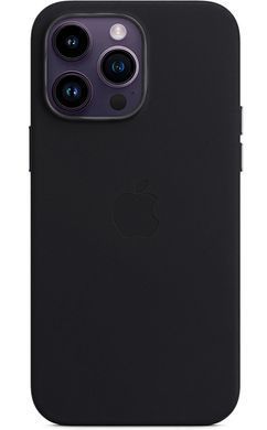 Чехол Leather Case with Magsafe для Apple iPhone 14 Pro Umber AAA фото