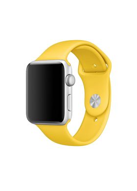 Ремінець Sport Band для Apple Watch 38 / 40mm силіконовий жовтий спортивний size (s) ARM Series 6 5 4 3 2 1 Yellow фото