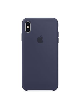 Чохол силіконовий soft-touch Apple Silicone case для iPhone Xs Max синій Midnight Blue фото