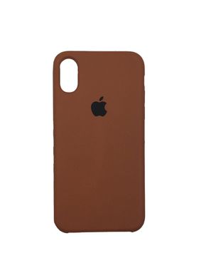 Чохол силіконовий soft-touch ARM Silicone case для iPhone X / Xs коричневий Brown фото