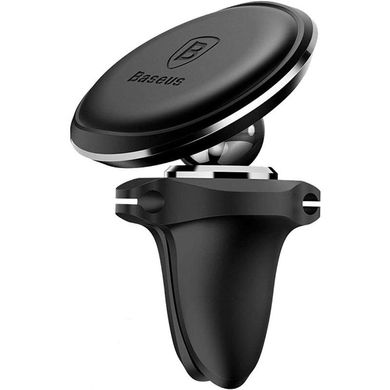 Автомобільний тримач для телефону Baseus Magnetic Air Vent (SUGX-A01) чорний Black фото