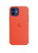 Чохол силіконовий soft-touch Apple Silicone case with MagSafe для iPhone 12/12 Pro помаранчевий Electric Orange