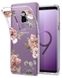 Чехол силиконовый Spigen Original Liquid Crystal Blossom Flower для Samsung Galaxy S9 Plus прозрачный Clear