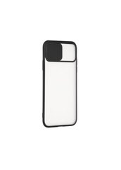 Чехол пластиковый Gelius Slide Camera для iPhone 12 Pro Max прозрачный матовый Clear Matte Black фото