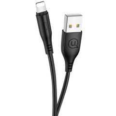 Кабель Lightning to USB Usams US-SJ266 1 метр чорний Black фото