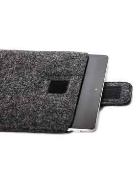 Фетровый чехол на липучке для iPad 9.7 чёрный Black фото