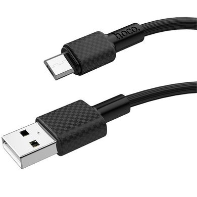 Кабель Micro-USB to USB Hoco X29 1 метр чернийBlack фото