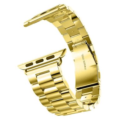Ремінець Stainless Steel для Apple Watch 42 / 44mm металевий золотий ARM Series 6 5 4 3 2 1 Gold фото