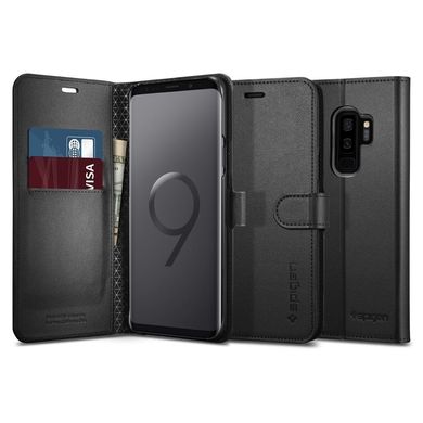 Чехол-книжка Spigen Original Wallet S для Samsung Galaxy S9 Plus черный Black фото