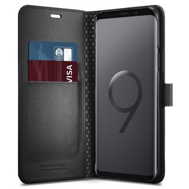 Чохол-книжка Spigen Original Wallet S для Samsung Galaxy S9 Plus чорний Black фото