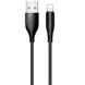 USB Cable Usams US-SJ266 Round U18 Lightning Black 1m