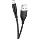Кабель Lightning to USB Usams US-SJ266 1 метр чорний Black