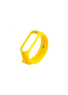 Ремешок для Xiaomi Mi Band 3/4 силиконовый желтый Yellow фото