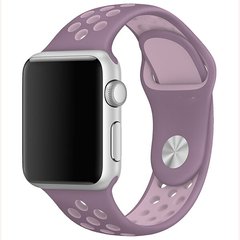 Ремешок Nike Band для Apple Watch 42/44mm силиконовый розовый+фиолетовый спортивный ARM Series 6 5 4 3 2 1 Purple+Plum фото