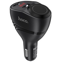 Автомобільний зарядний пристрій Hoco Z34 чорне Black 2 порти USB швидка зарядка 3.1A АЗП + (Cigarette Lighter Car) фото