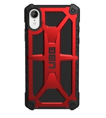 Чохол протиударний UAG Monarch для iPhone Xr червоний ТПУ + пластик Crimson фото
