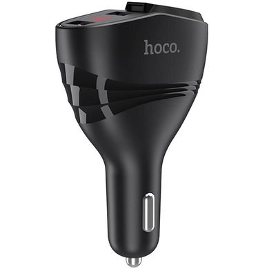 Автомобільний зарядний пристрій Hoco Z34 чорне Black 2 порти USB швидка зарядка 3.1A АЗП + (Cigarette Lighter Car) фото