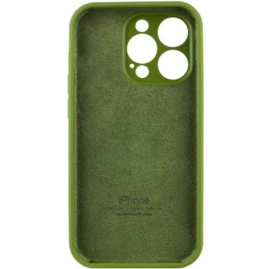 Чохол Silicone Case Full Camera Protective AA для Apple iPhone 14 Pro Dark Olive фото