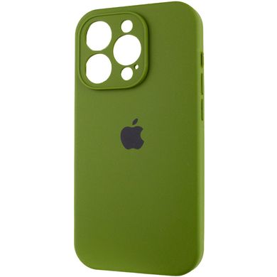 Чохол Silicone Case Full Camera Protective AA для Apple iPhone 14 Pro Dark Olive фото